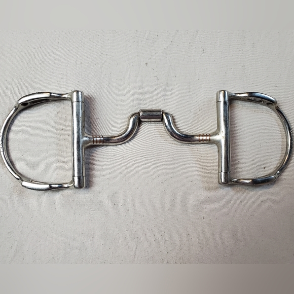 Myler Dee Bit with Hooks with Narrow Low Ported Barrel - Picture 2 of 4